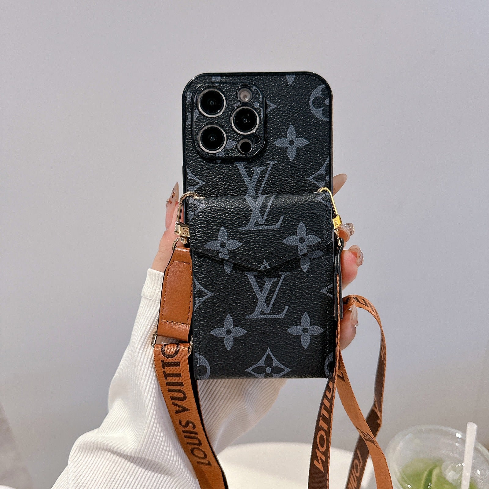 All-Inclusive Crossbody Card Holder Case For iPhone