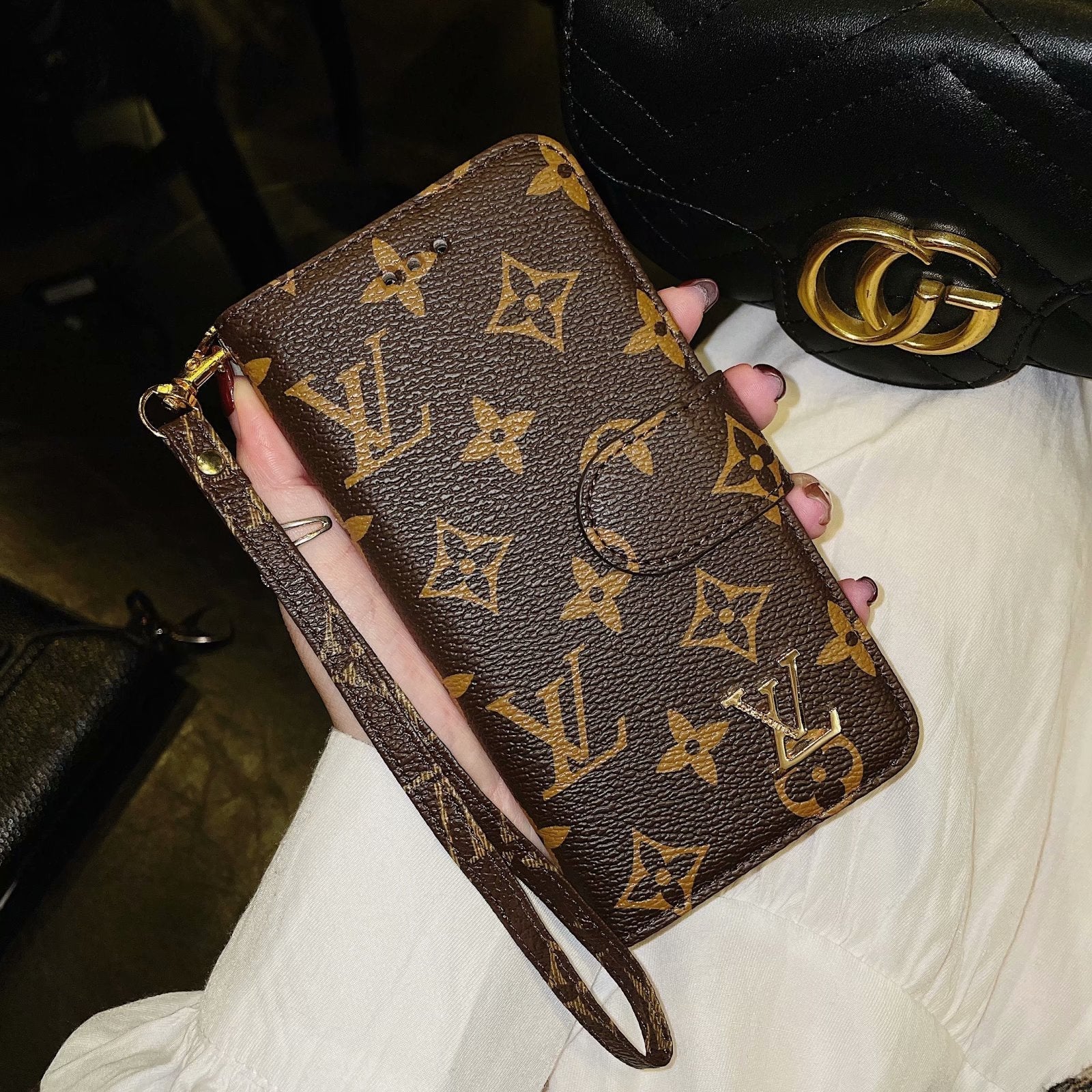 Trendy Leather Wallet Phone Case For iPhone