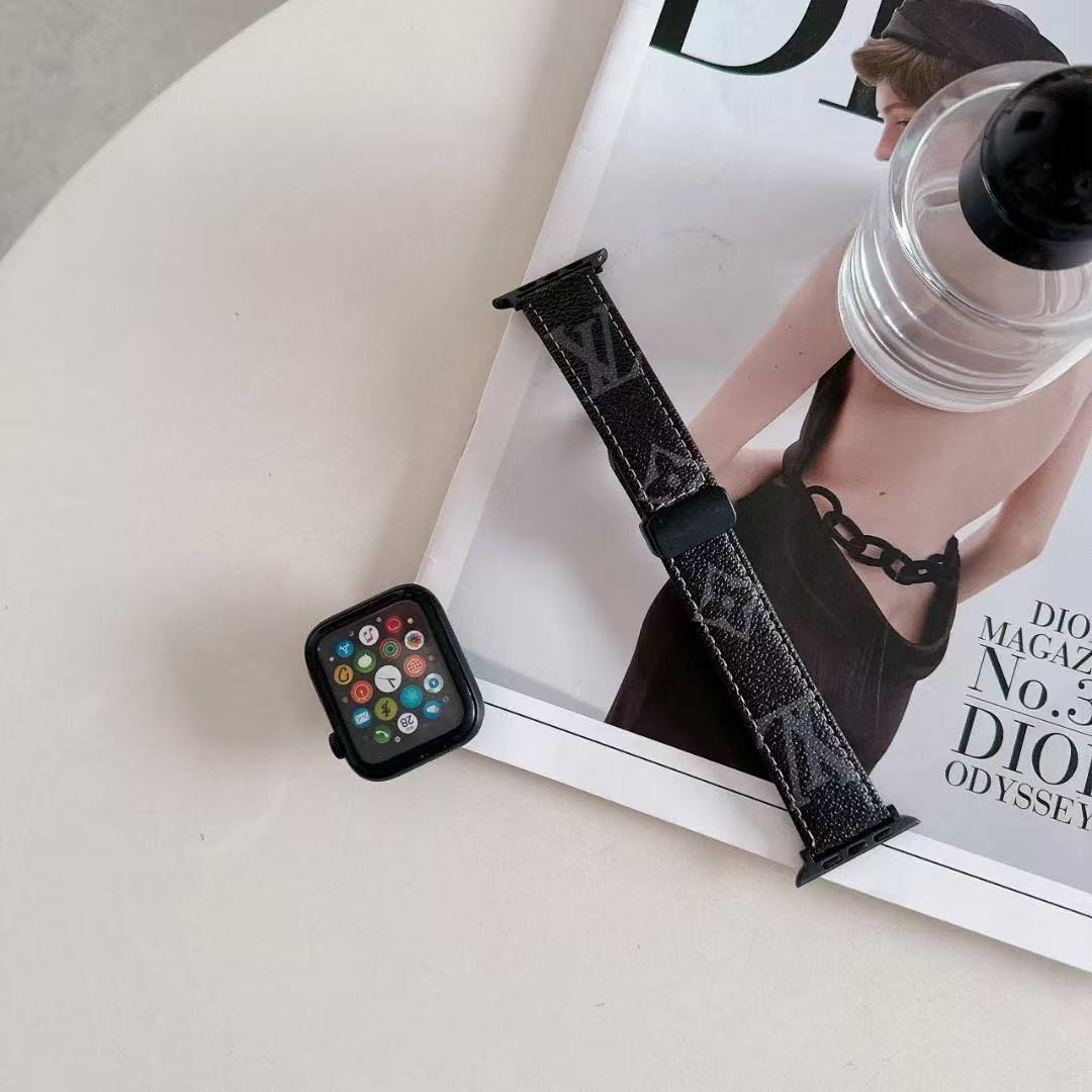 New Butterfly Buckle Leather Apple Watch Straps
