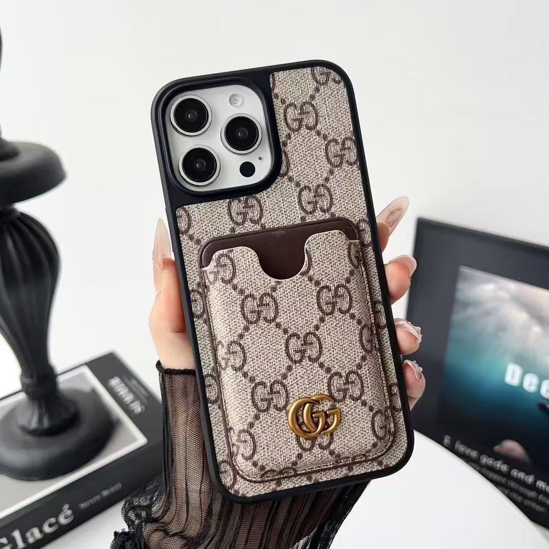 Fashion Card Holder Phone Case For iPhone