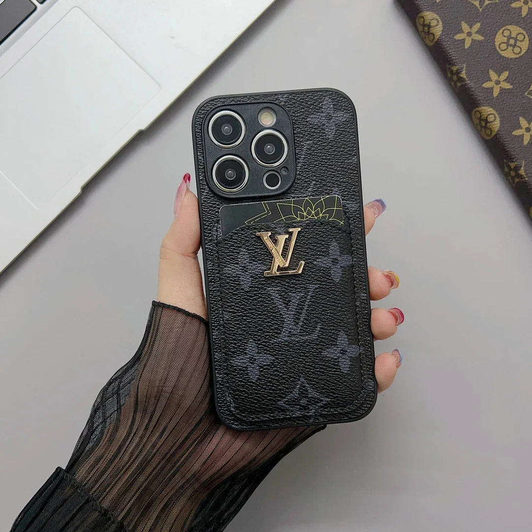 Card Holder Trendy Phone Case For iPhone