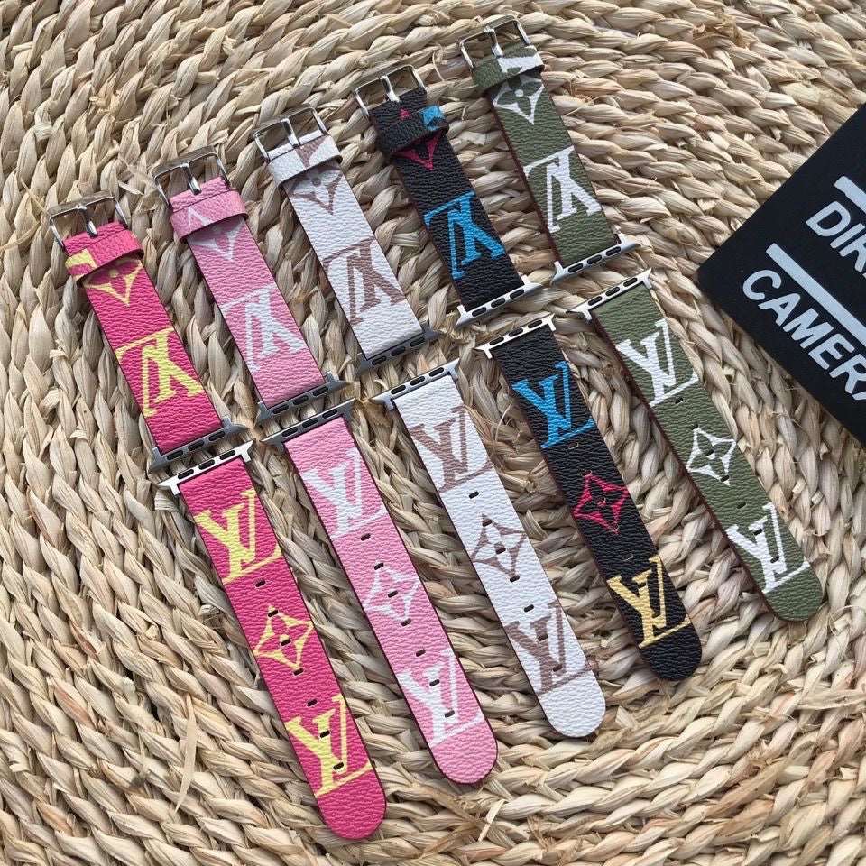 Colorful Leather Apple Watch Straps