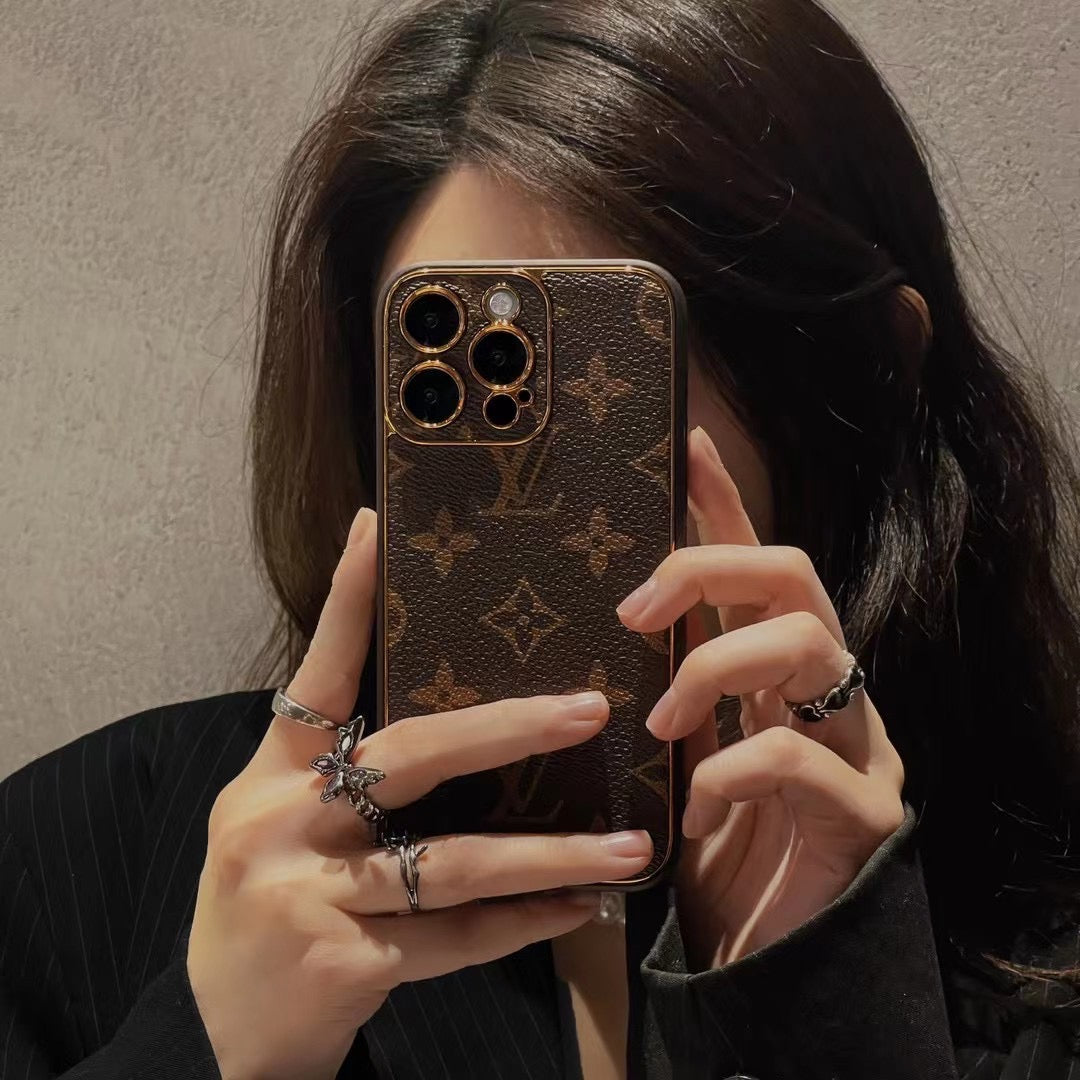 Brown Color Phone Case For iPhone