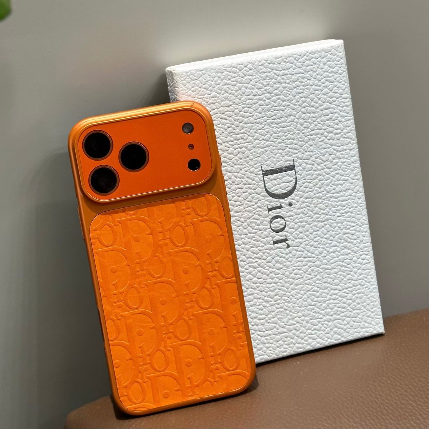Orange Full Design Phone Case For iPhone