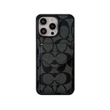 Classic iPhone Case With Card Holder And Strap Light Black -SJ240513