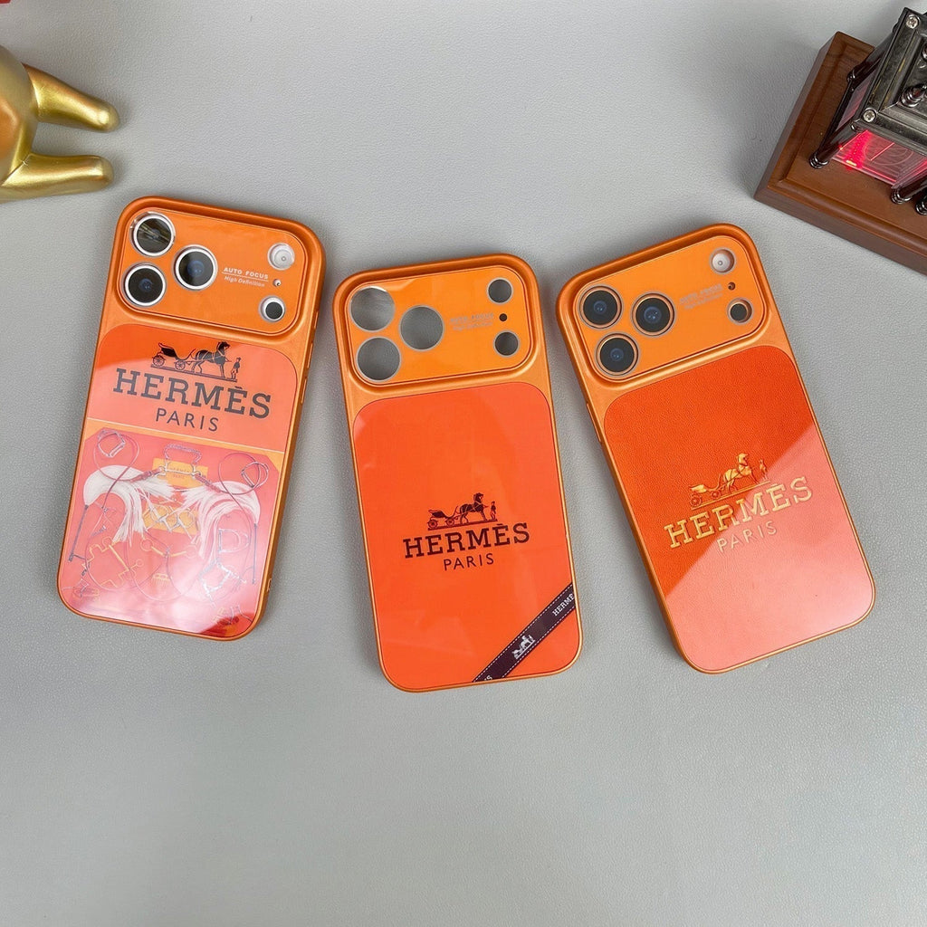 H Luxury Orange Series iPhone Case