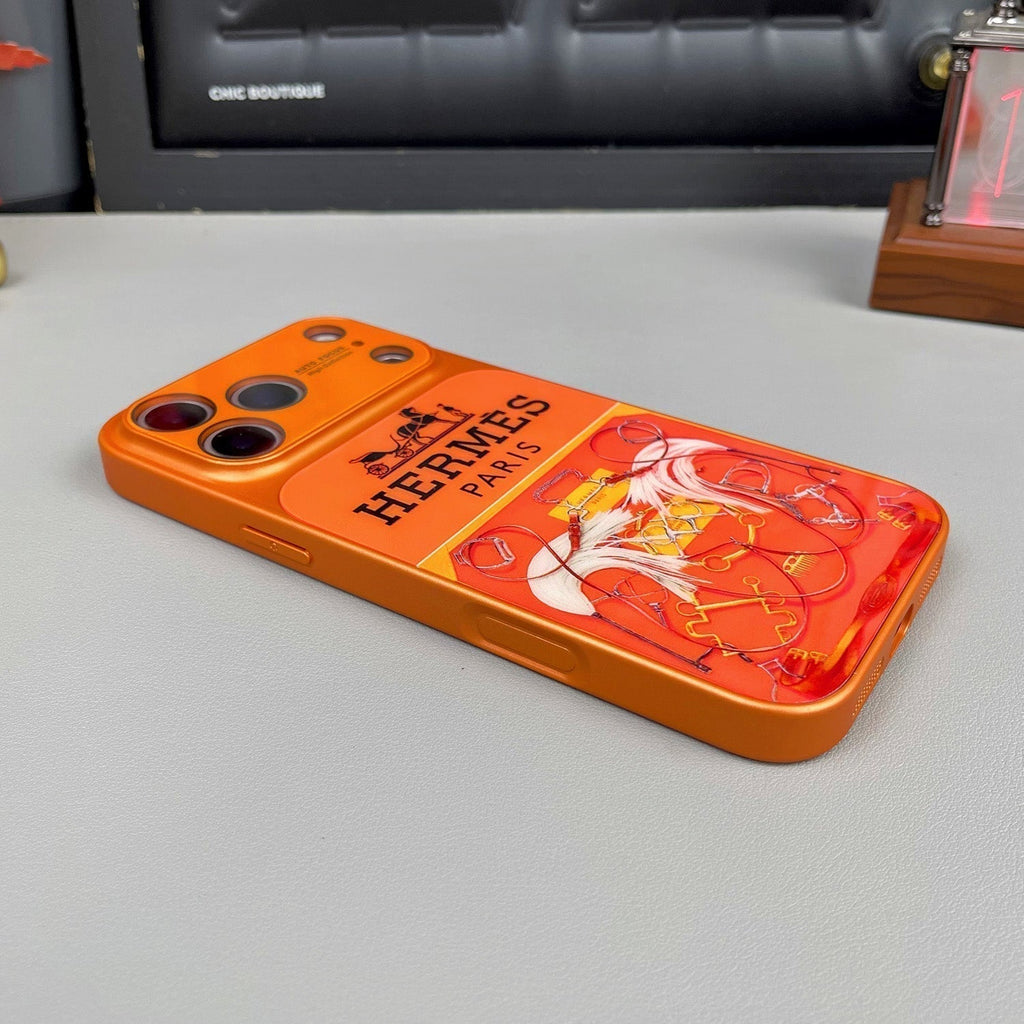 H Luxury Orange Series iPhone Case
