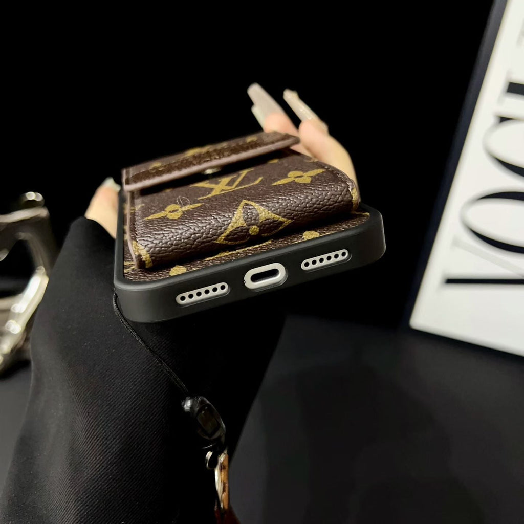 Fashion Card Holder Phone Case For iPhone