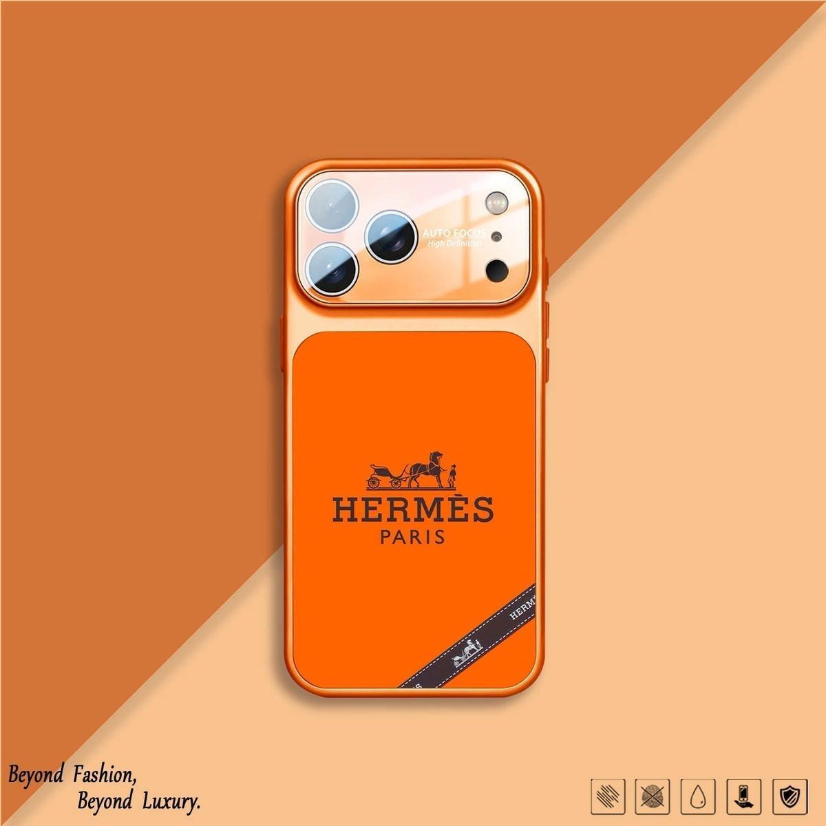 H Luxury Orange Series iPhone Case