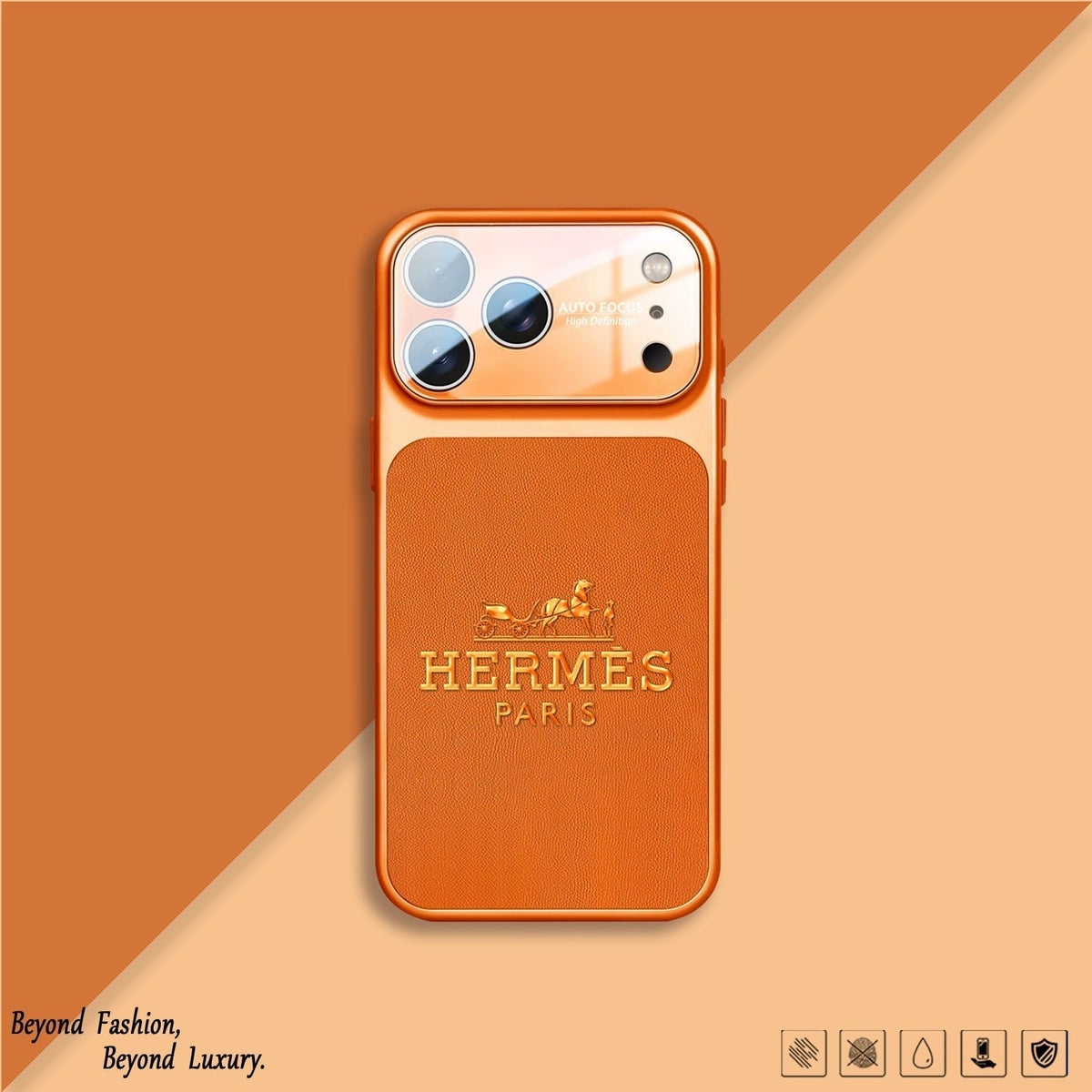 H Luxury Orange Series iPhone Case