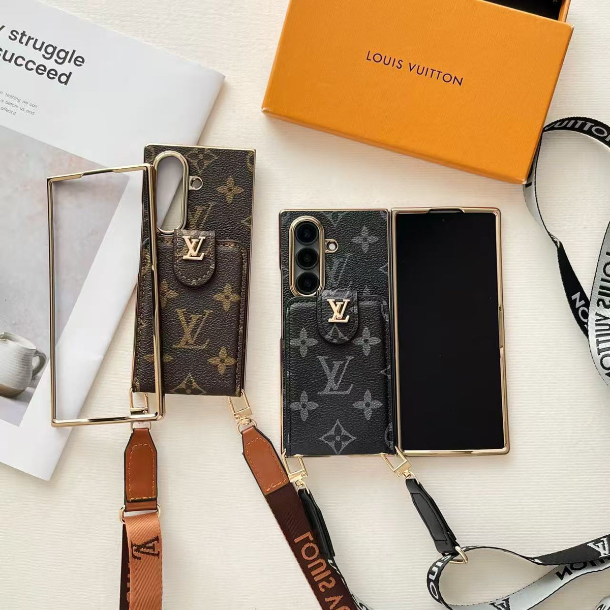 Classic Wallet Strap Galaxy Z Case For Samsung
