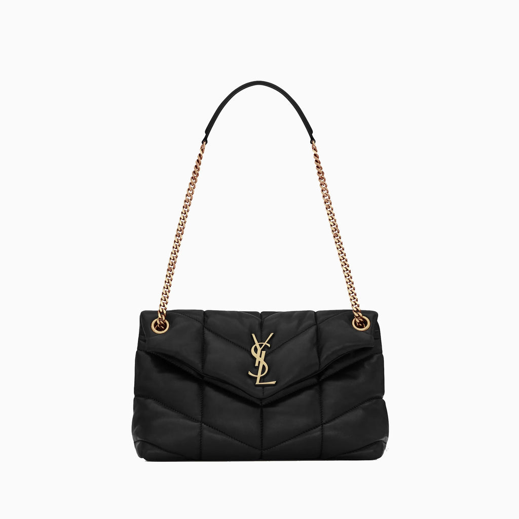 Luxe Quilted Lambskin Shoulder Bag with Chain Strap