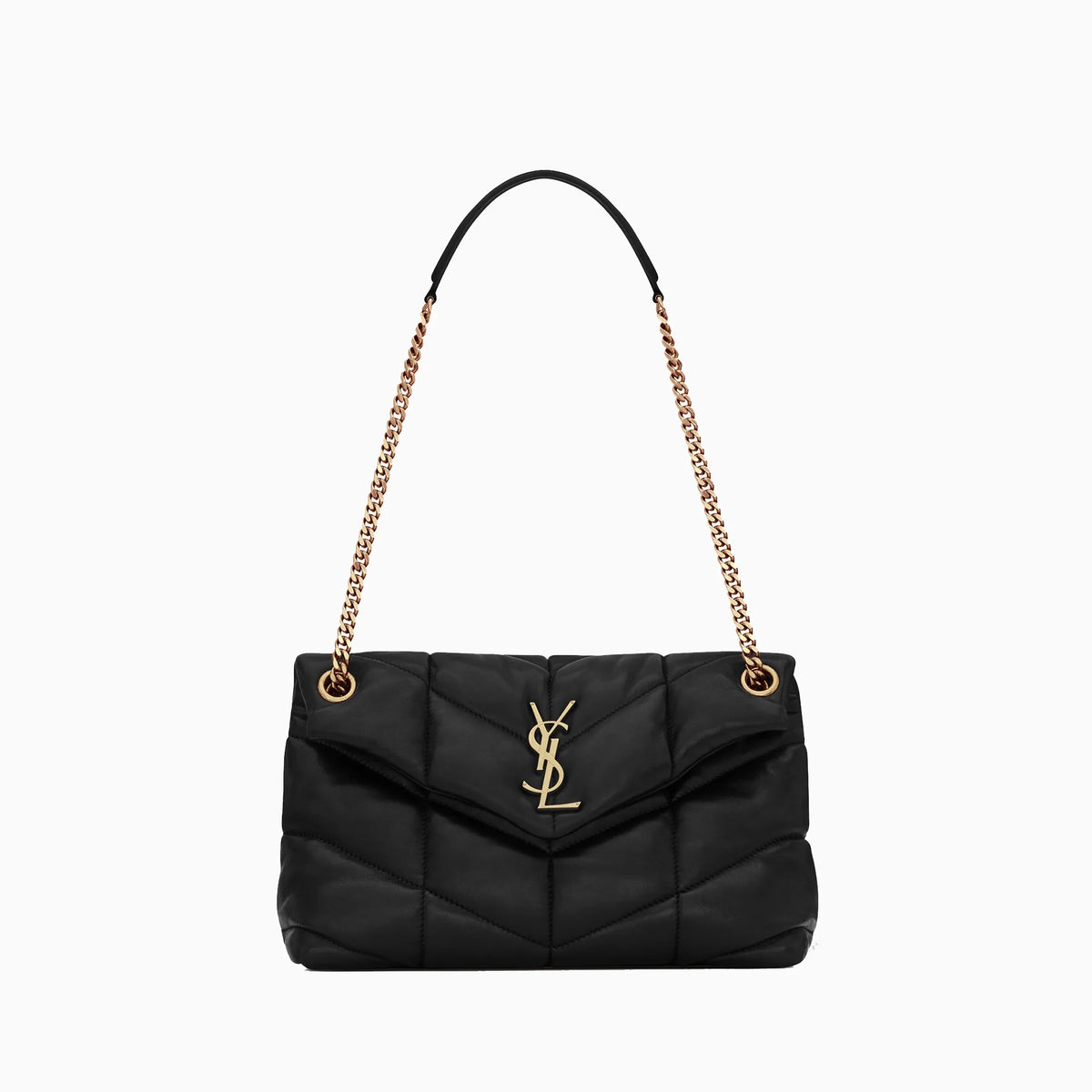 Luxe Quilted Lambskin Shoulder Bag with Chain Strap