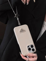 Luxury Leather Crossbody iPhone Case