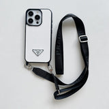 Luxury Crossbody Leather iPhone Case