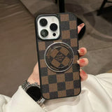 Fashion Grid MagSafe Phone Case For iPhone