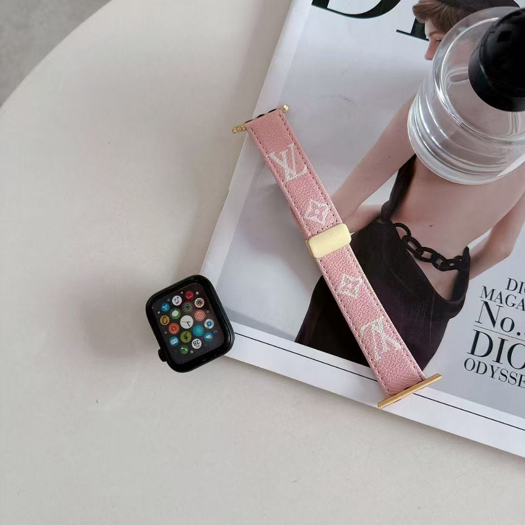 New Butterfly Buckle Leather Apple Watch Straps