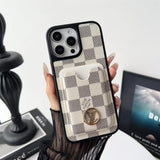 Letter Card Holder Phone Case For iPhone