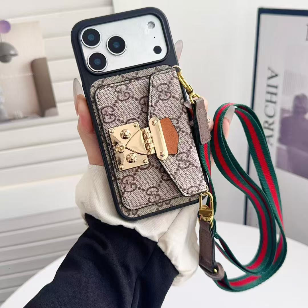 Card Holder Leather Phone Case For iPhone