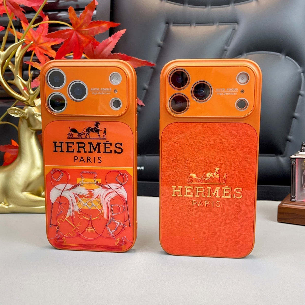 H Luxury Orange Series iPhone Case