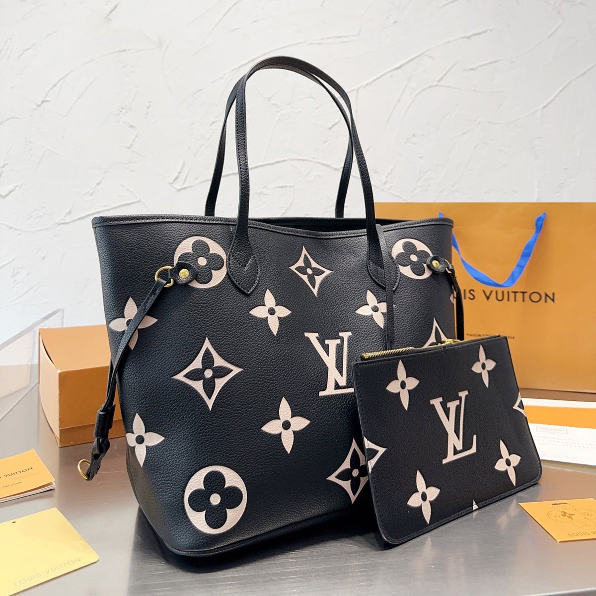 Large Embossed Tote Bag