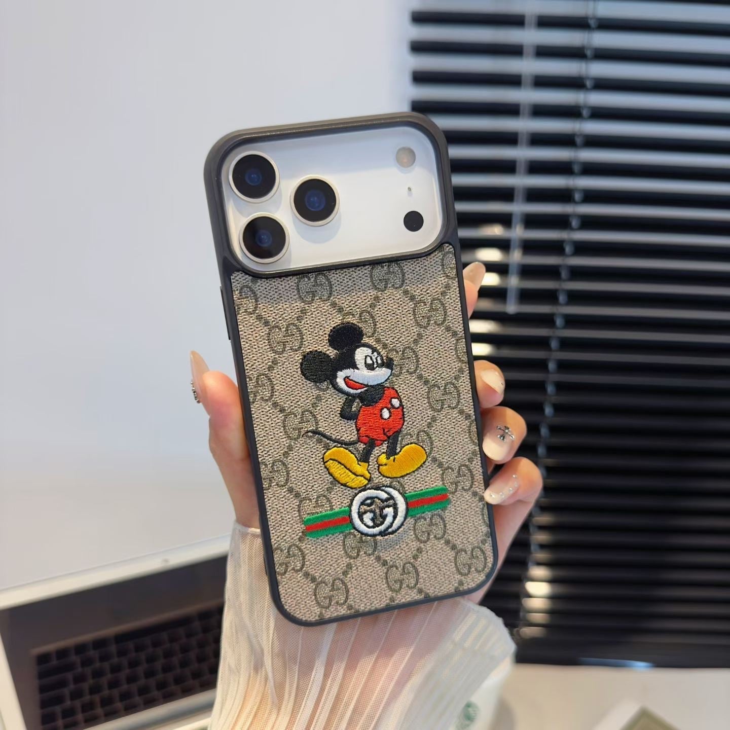 Embroidery Pattern Phone Case For iPhone