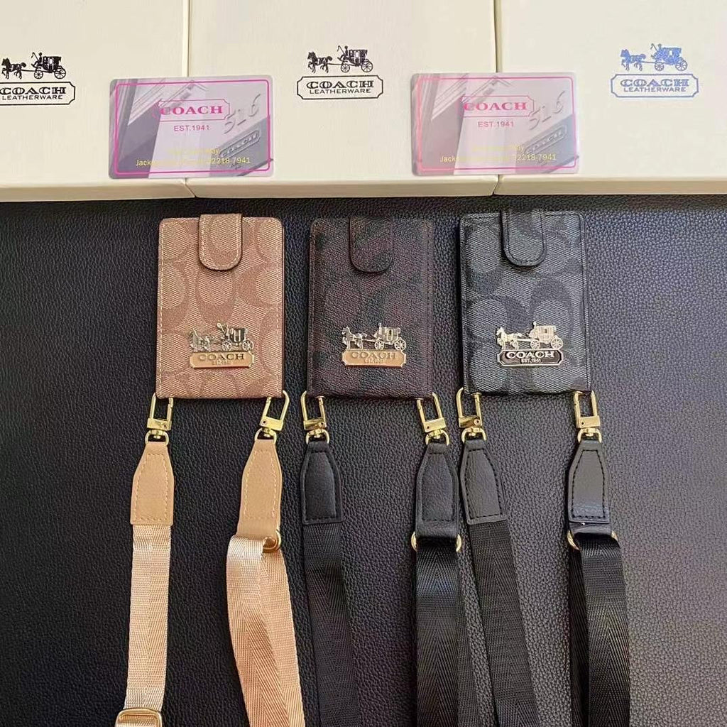 Autumn Card Holder With Strap Coin Holder