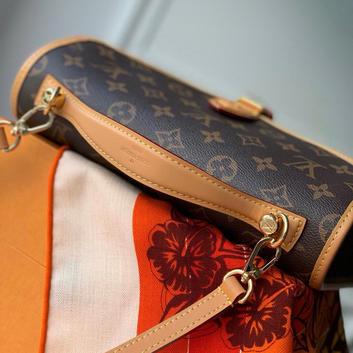 Square Brown Fashion Bag