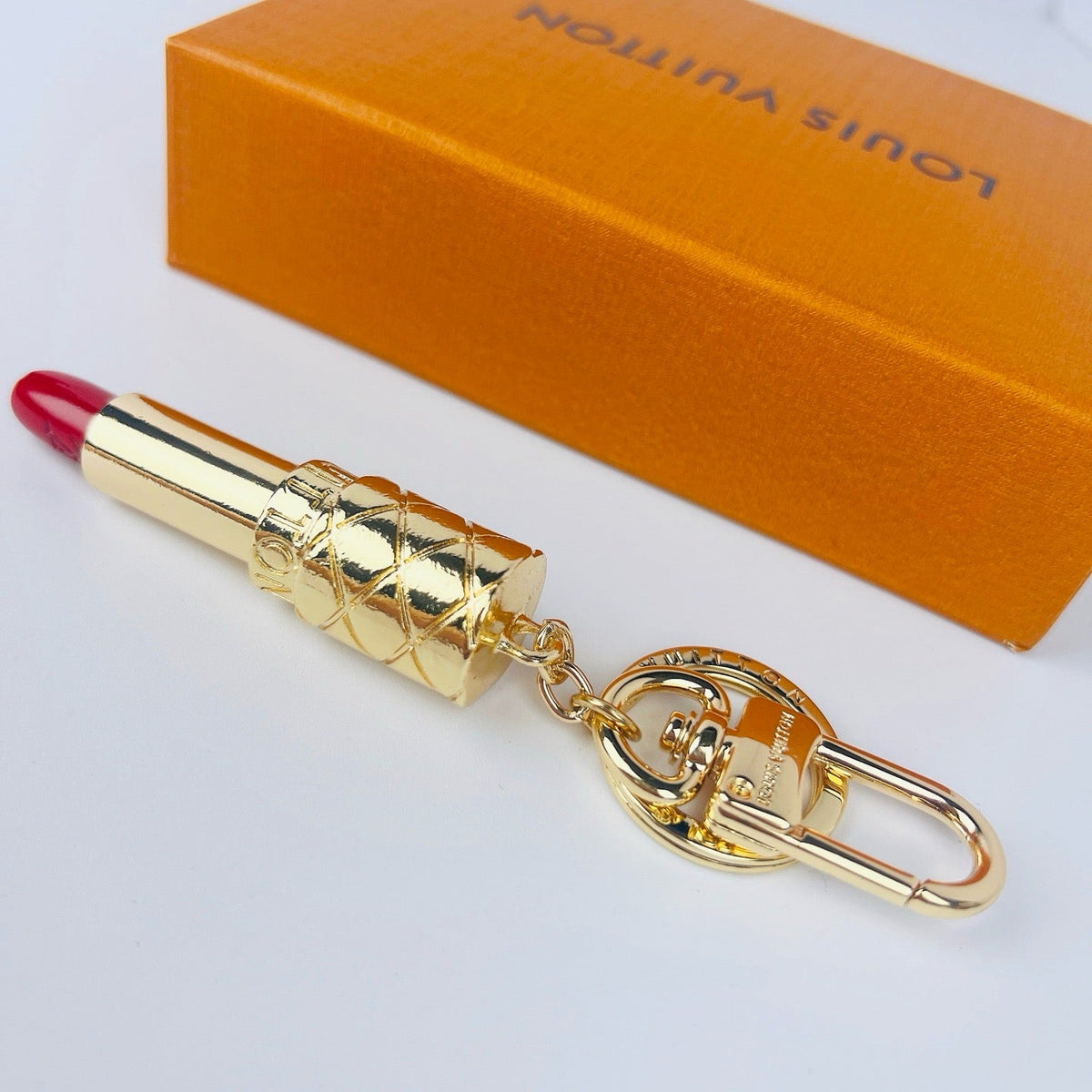 Lipstick Design Keychain Pendant