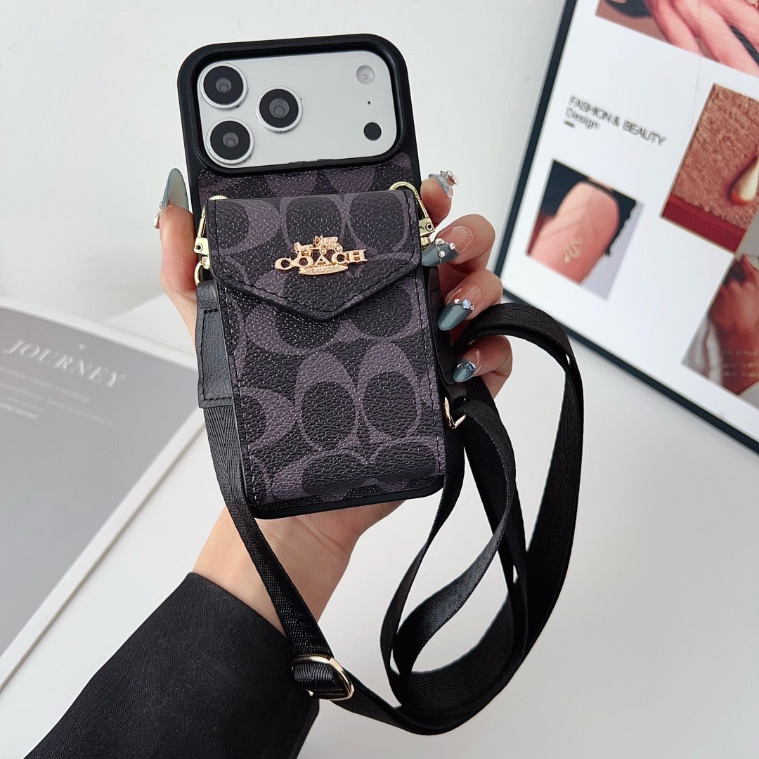 Cute Texture Wallet Phone Case For iPhone