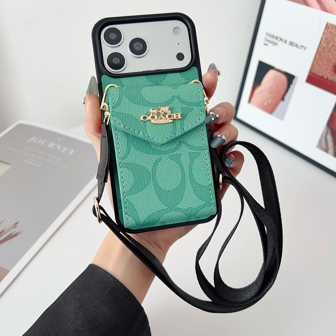 Cute Texture Wallet Phone Case For iPhone