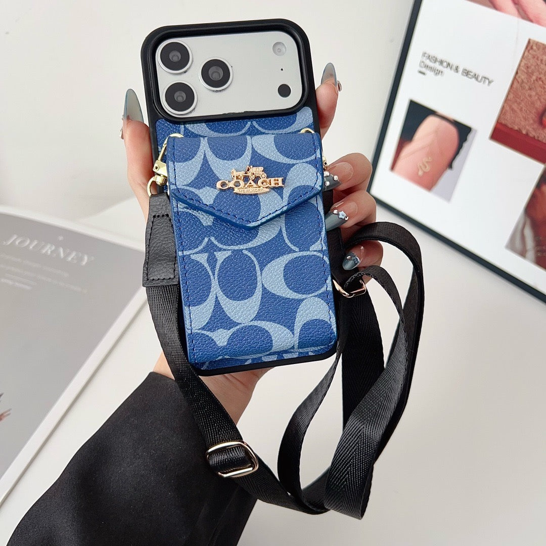Cute Texture Wallet Phone Case For iPhone