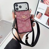 Cute Texture Wallet Phone Case For iPhone