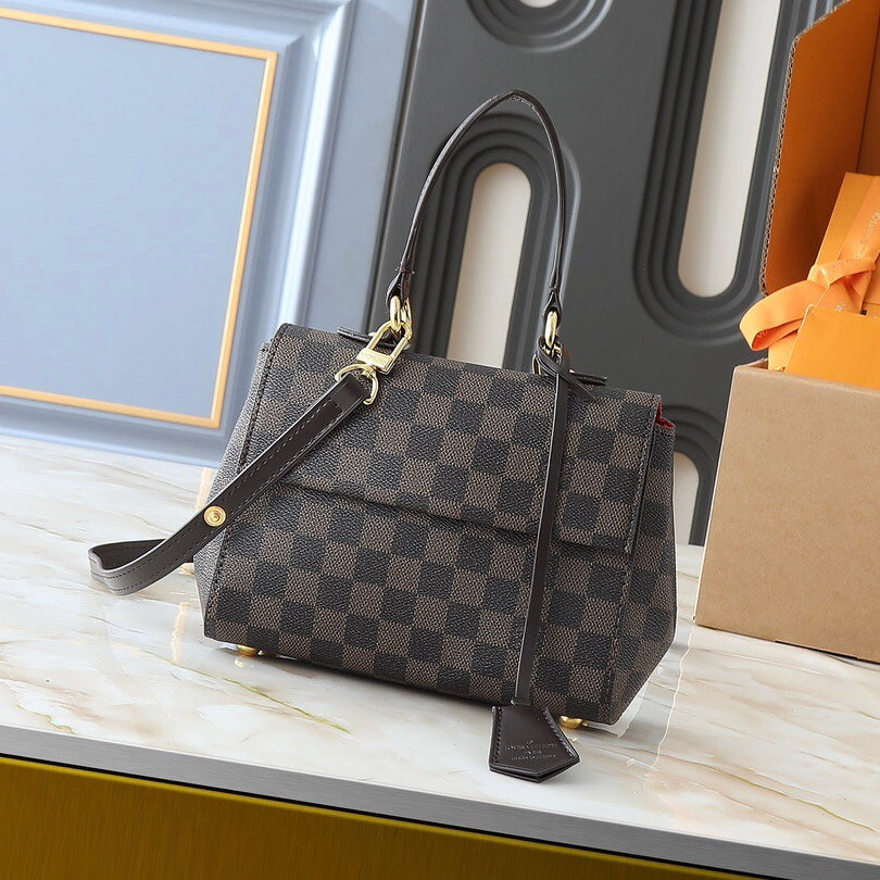 Classic Brown Grid Bag