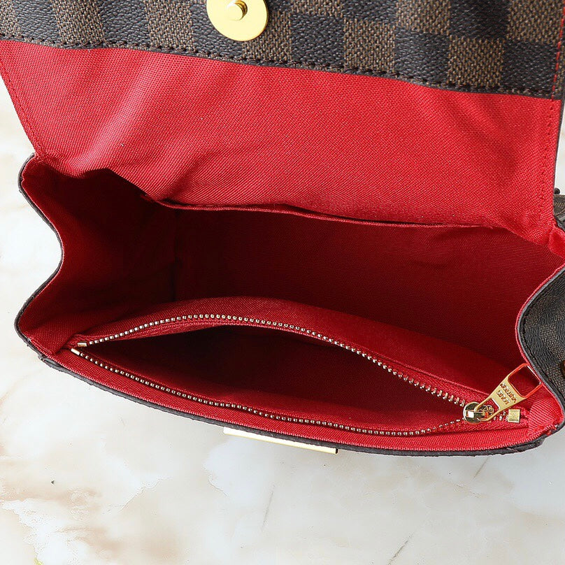 Classic Brown Grid Bag