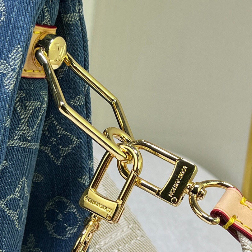 Blue Embroidery Design Bag