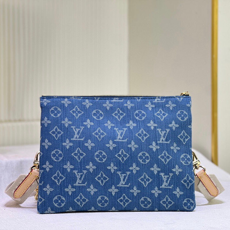 Blue Embroidery Design Bag