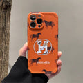 Orange Full Phone Case For iPhone