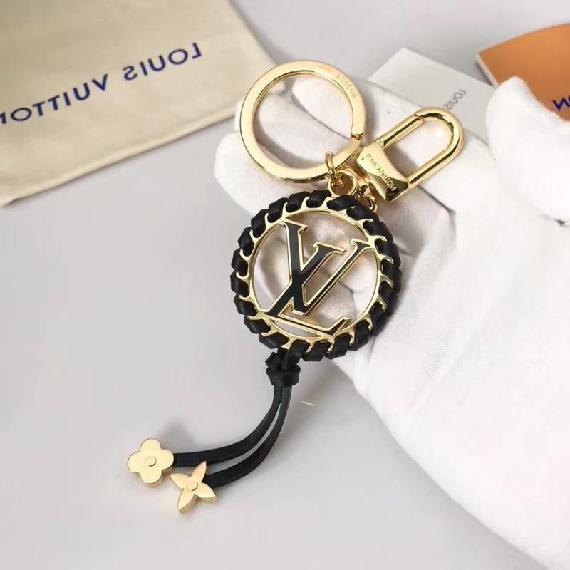 Black Ring Pendant Keychain