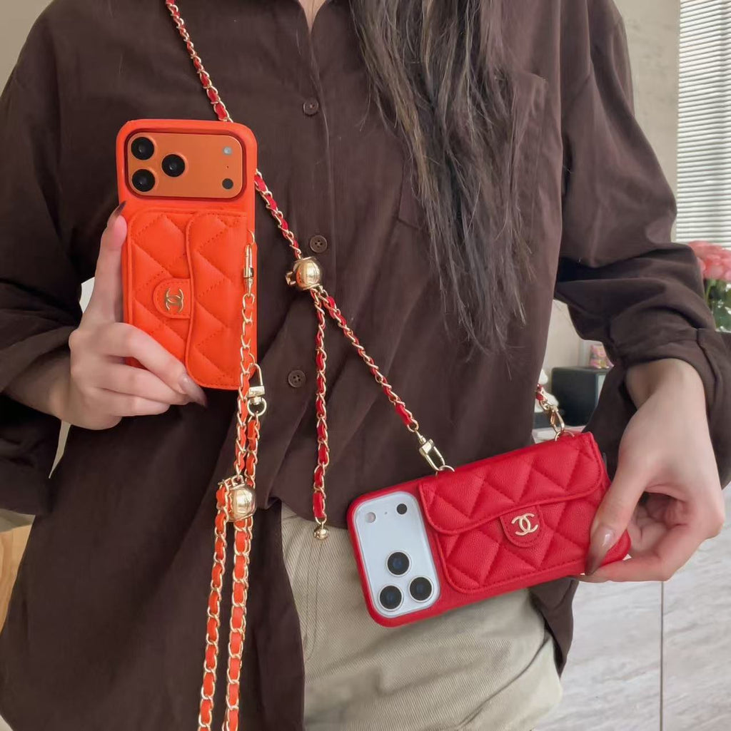 Leather Holder Design Phone Case For iPhone