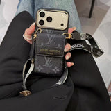 Wallet Strap Design Phone Case For iPhone