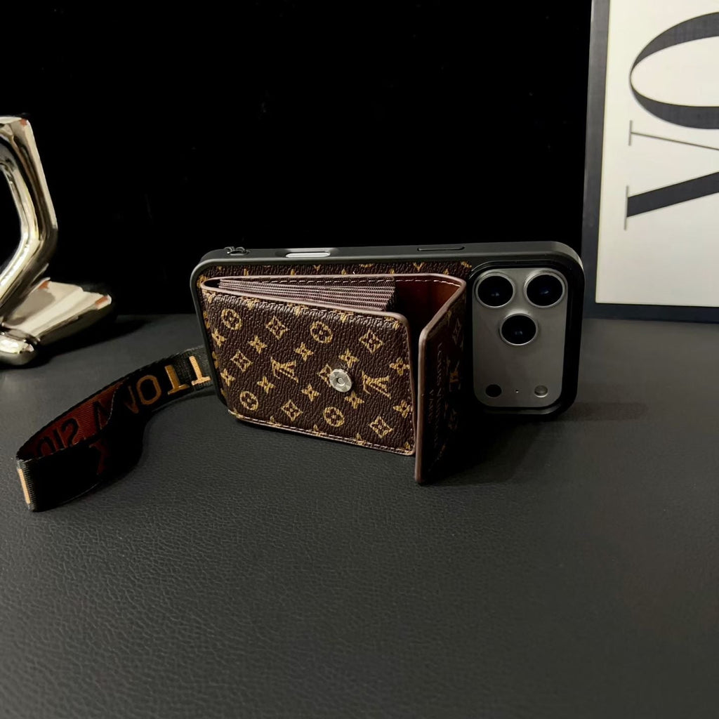 Fashion Card Holder Phone Case For iPhone