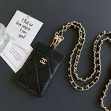 Metal Chain Bag Card Holder