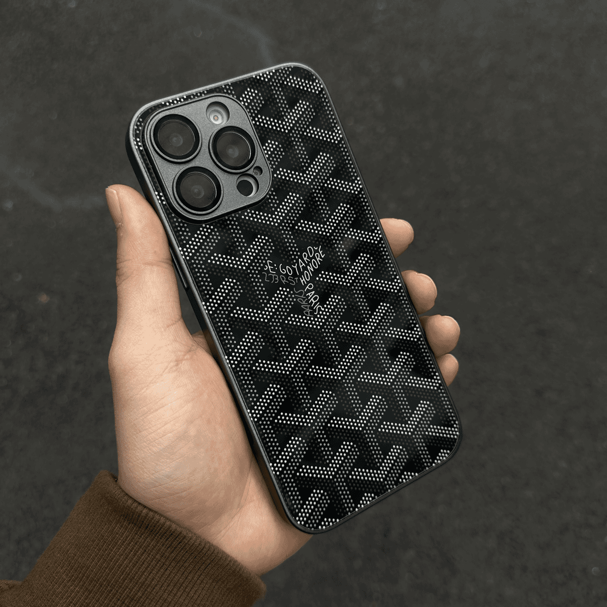 G-Y Luxury Geometric Monogram iPhone Case