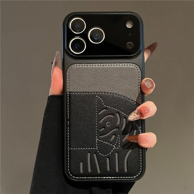 2026 New Premium Leather Card Slot iPhone Case – Limited Edition Year of the Horse