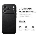 Premium Litchi Skin Pattern Leather Case for iPhone