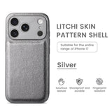 Premium Litchi Skin Pattern Leather Case for iPhone